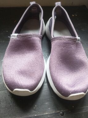 Adidas Slip-On Knit Sneakers in Lavender